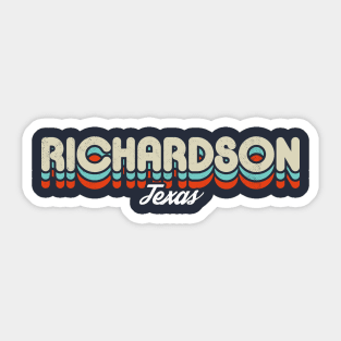 Retro Richardson Texas Sticker